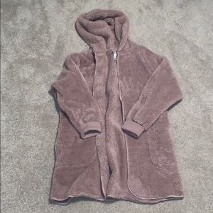 Fuzzy Sherpa cardigan